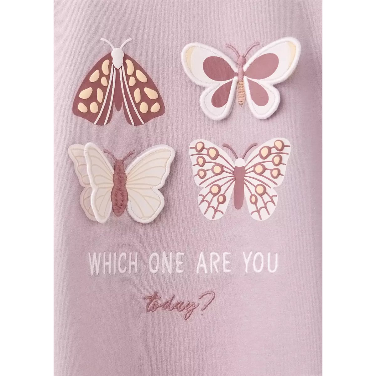T-shirt coton motif en relief violet clair/pastel, MANGO BABY