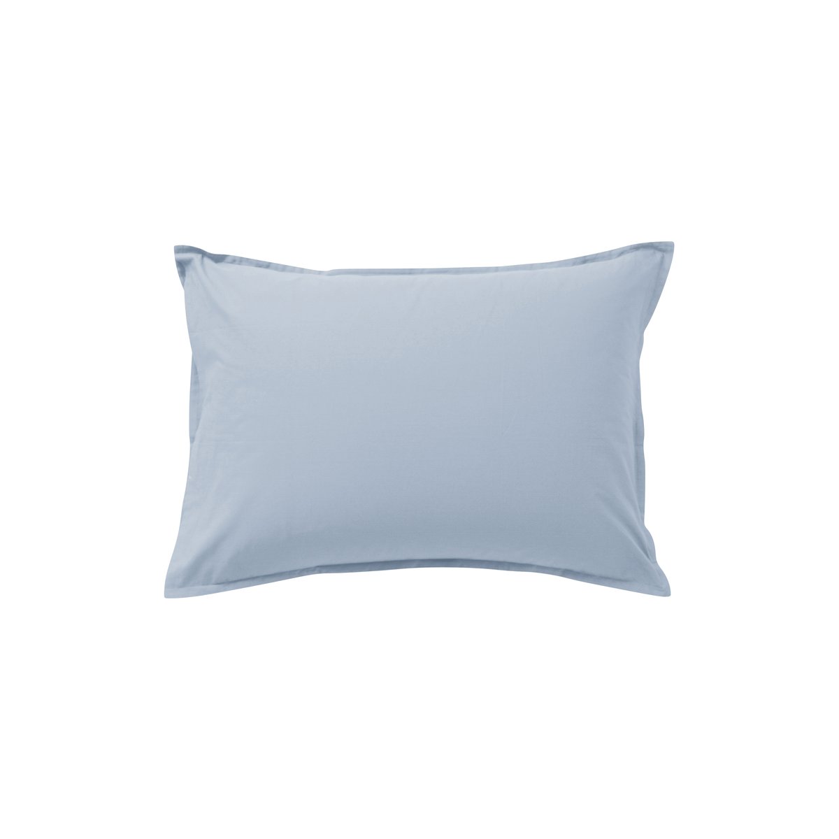 Taie d'oreiller rectangulaire coton NÉO ciel, CARRE BLANC