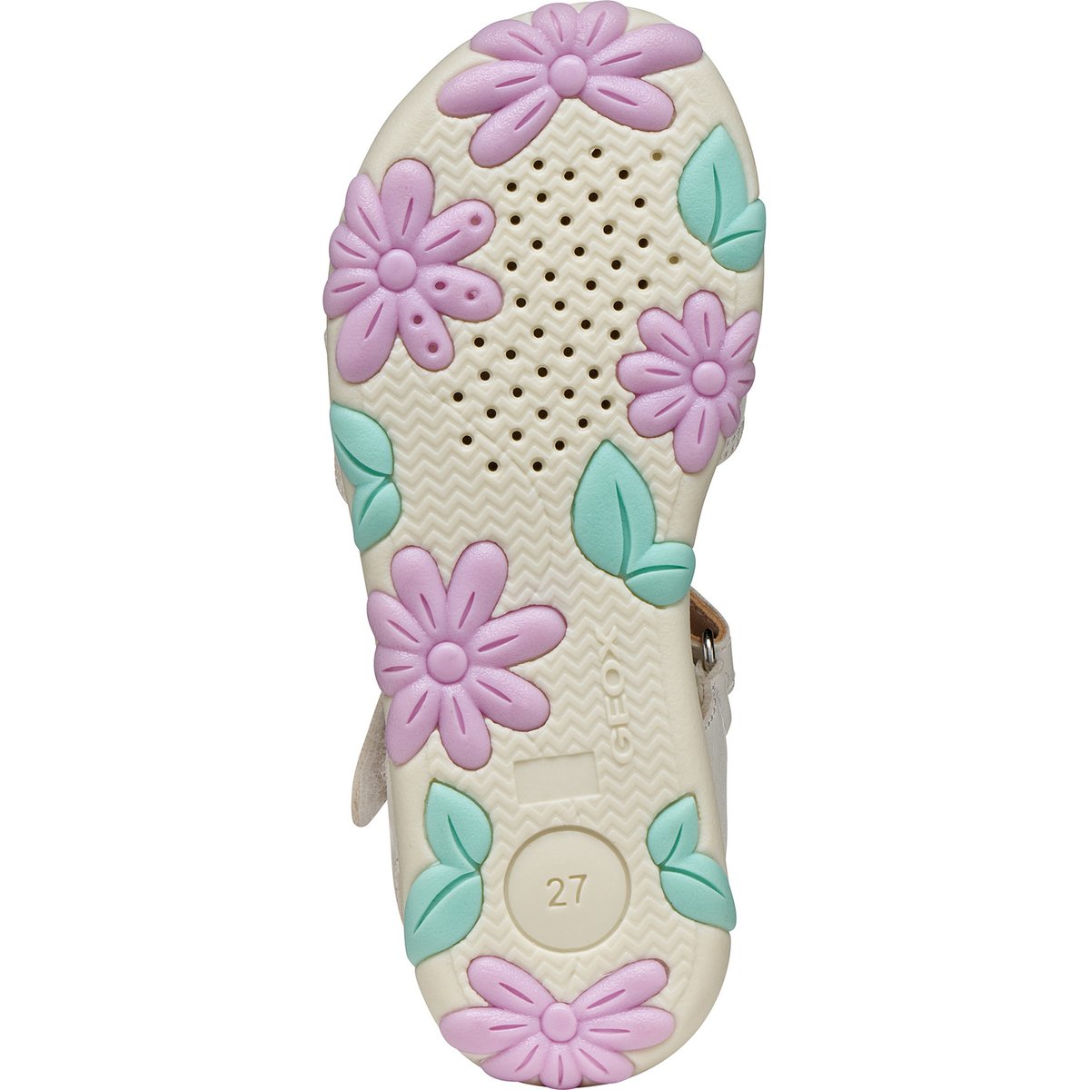 Sandales J SANDAL HAITI blanc/rose clair, GEOX