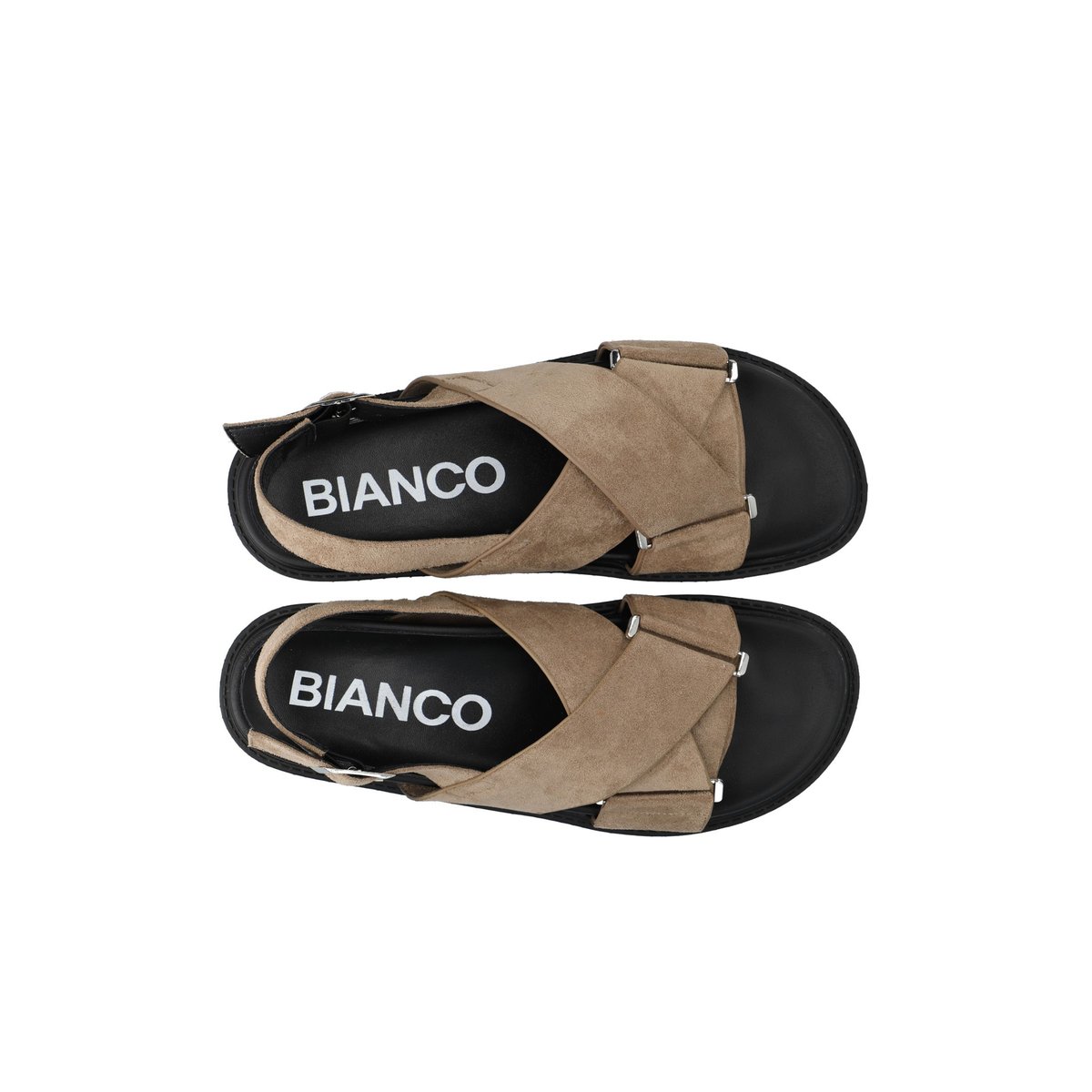 Sandales À Brides Croisées sand, BIANCO