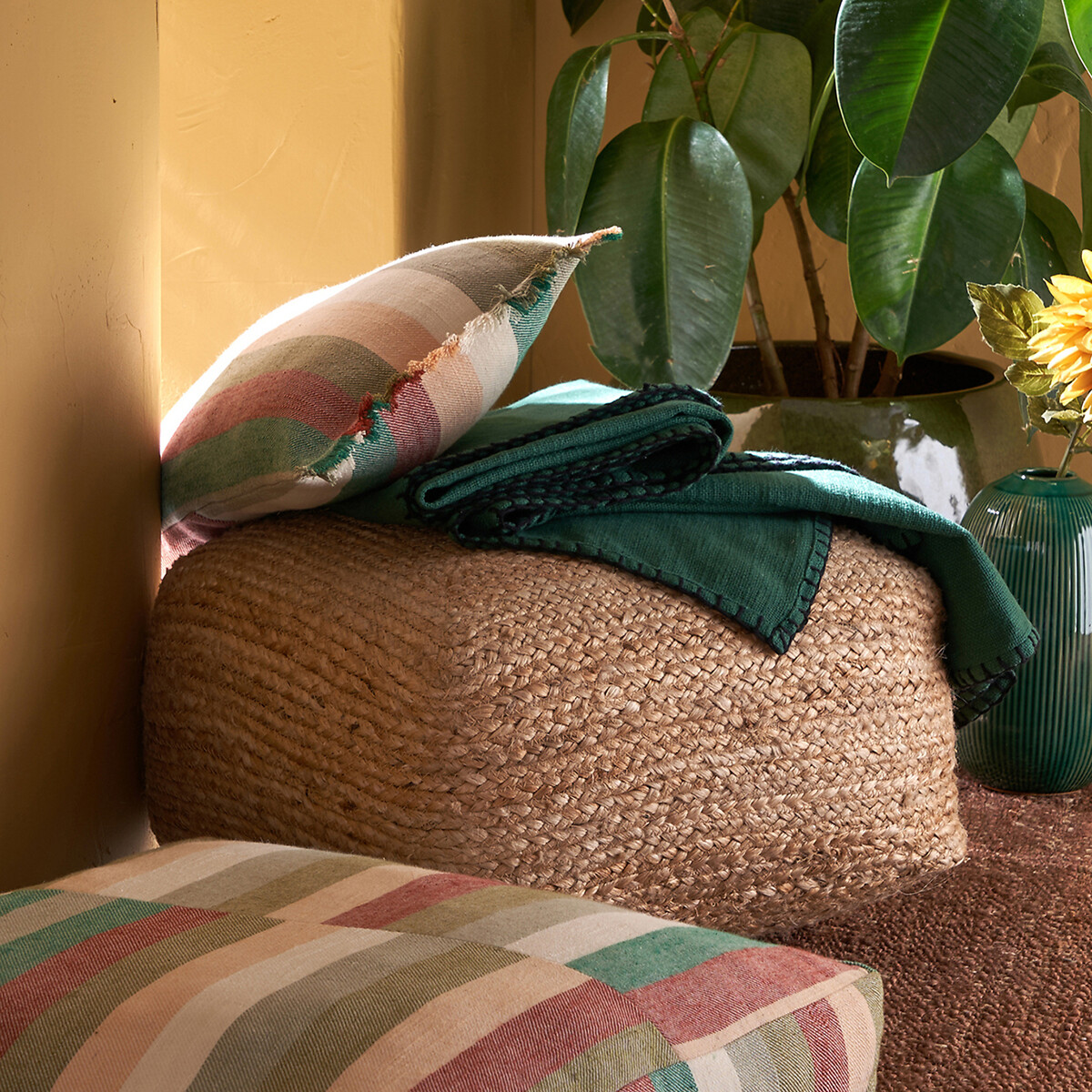 Pouf jute, Meylan naturel, LA REDOUTE INTERIEURS
