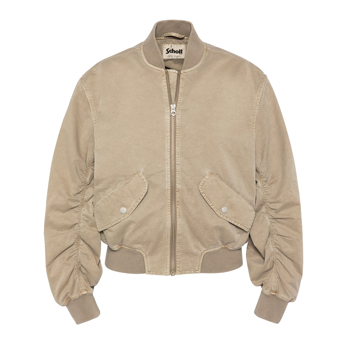 Bomber surteint type MA-1 taupe, SCHOTT