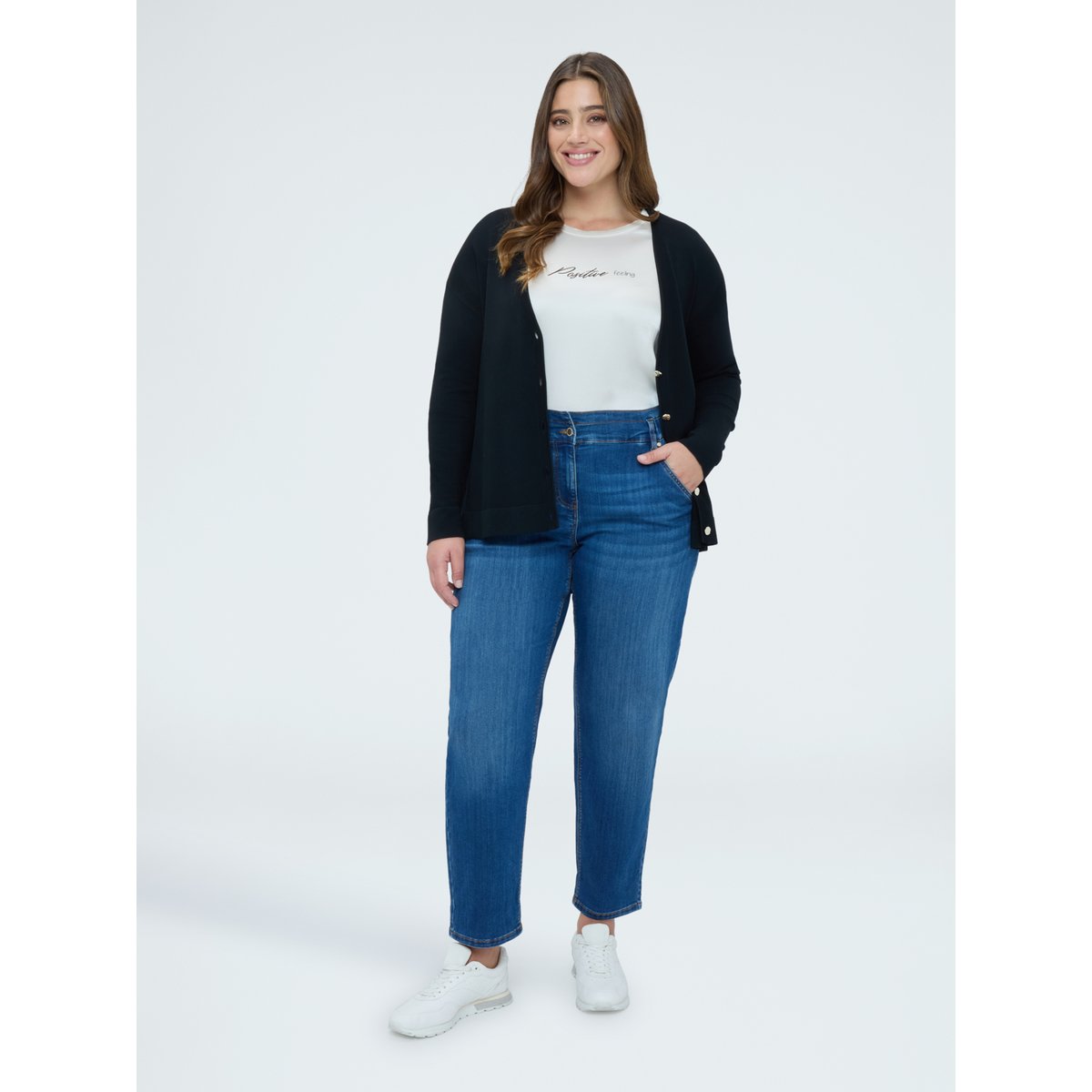 Blouse en satin Positive feeling blanc, FIORELLA RUBINO