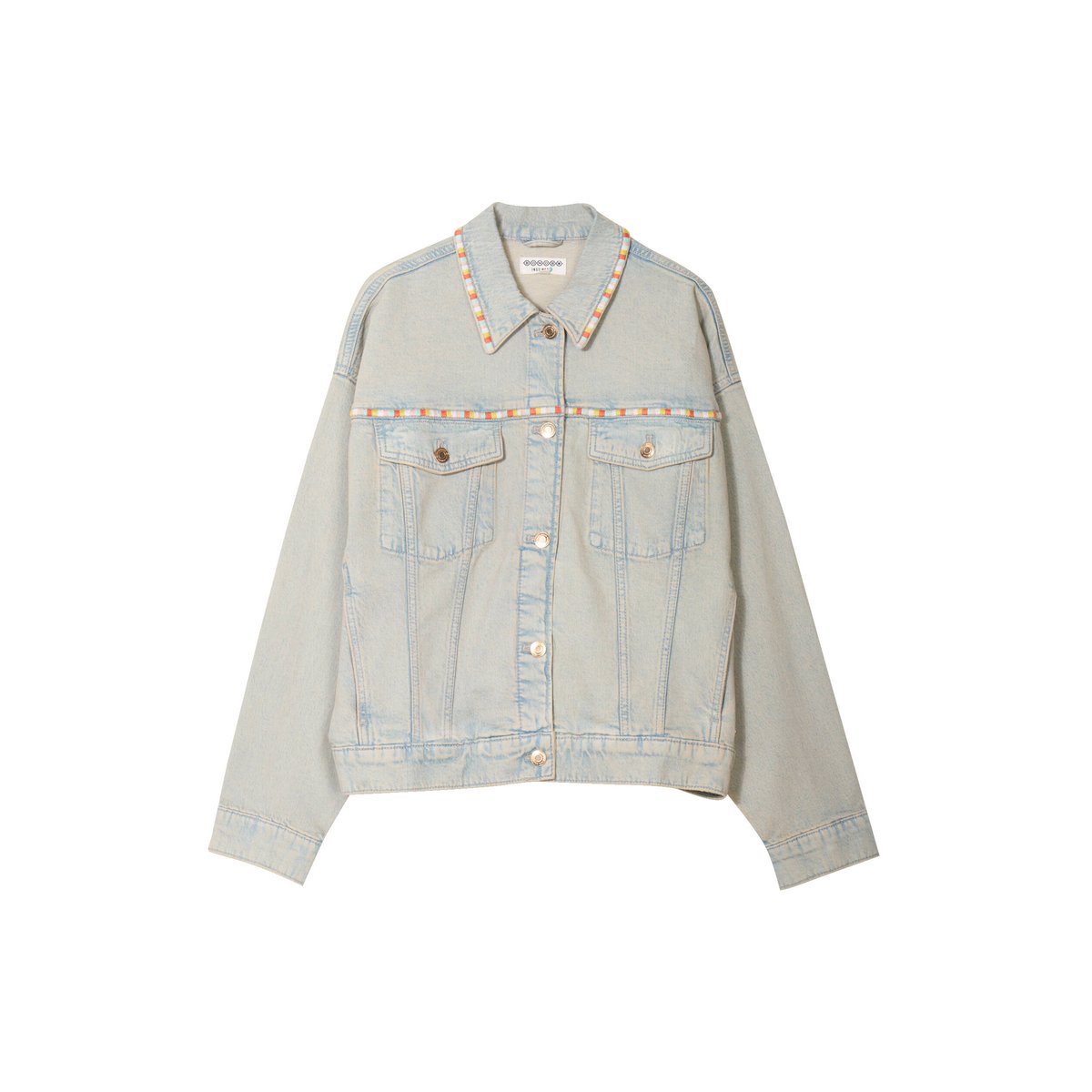 Veste oversize en jean bleu ciel, BONOBO