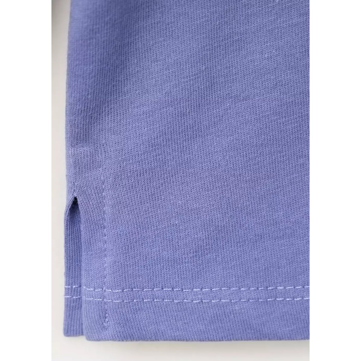 Polo imprimé en coton à rayures bleu indigo, MANGO KIDS