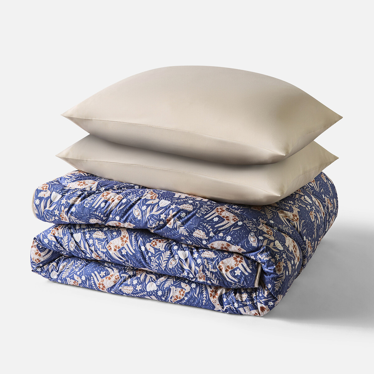 10.5 Tog Coverless Duvet Set Woodland navy, NIGHT LARK