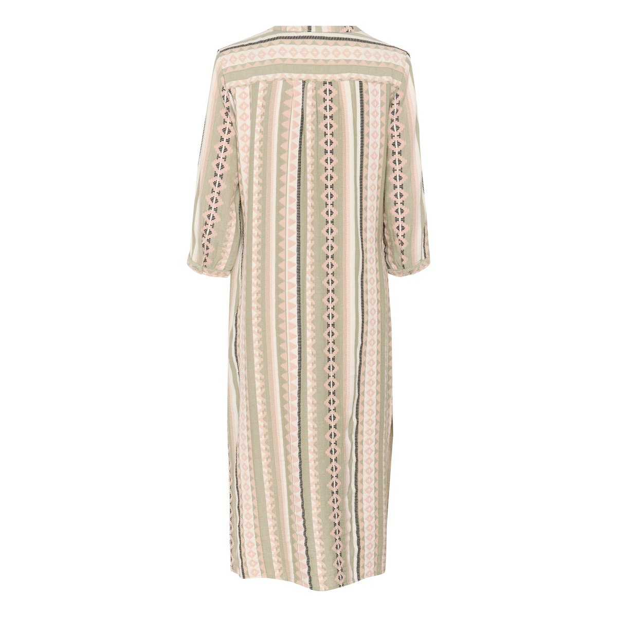 Dress multicolore jacquard tea jaquard, CREAM