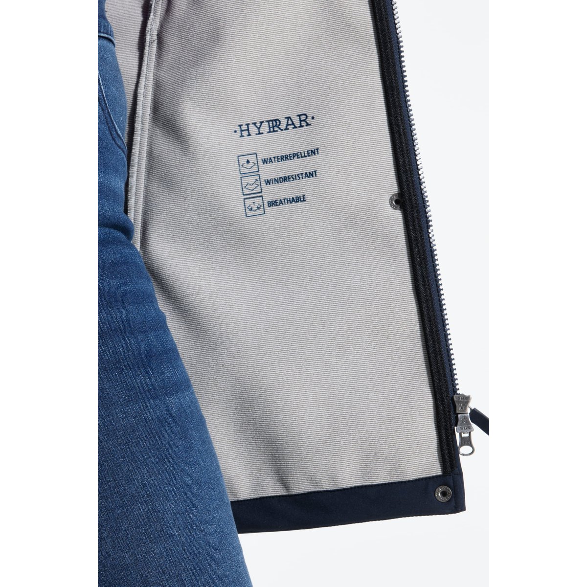 Veste Softshell HYPRAR à capuche marine, ULLA POPKEN