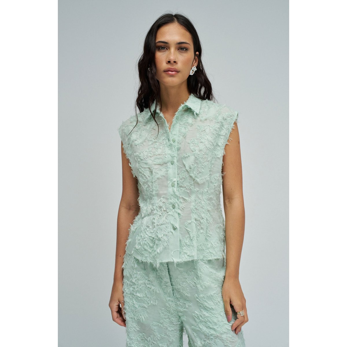 CHEMISE AVEC JACQUARD vert, SALSA JEANS