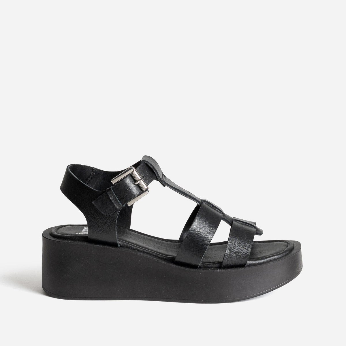 Sandale À Talon en cuir JOANN noir, ERAM