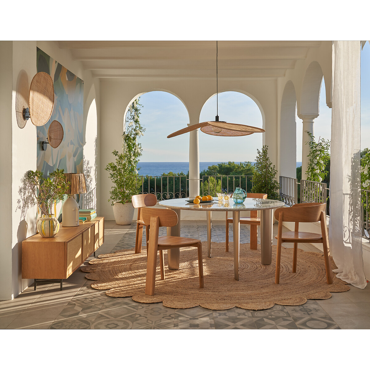 Canopée small pedant lamp, designed by Emmanuel Gallina natural, EMMANUEL GALLINA X AM.PM