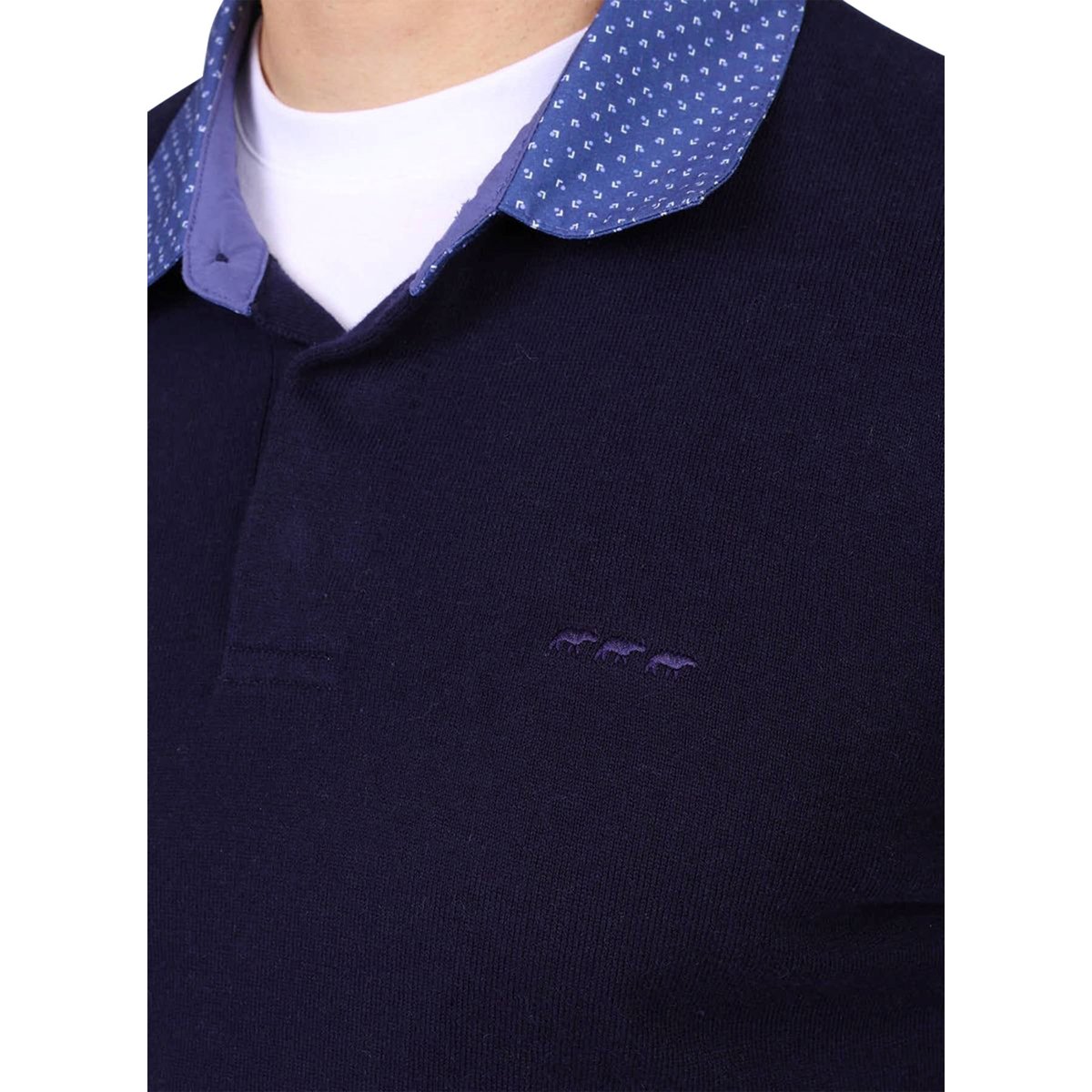 Pull Curtis bleu marine, MISE AU GREEN