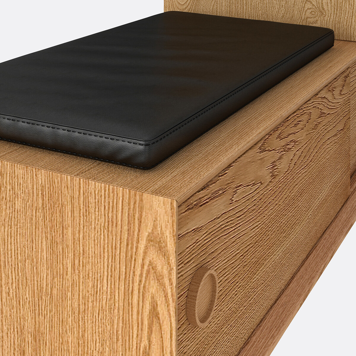 Dielenbank Quilda honigfarbendes holz, LA REDOUTE INTERIEURS