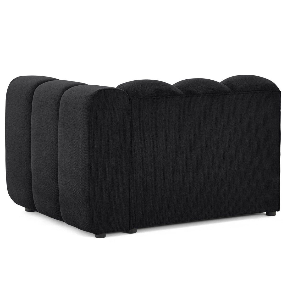 Module d'assise droit - DEBBIE noir, BEST MOBILIER