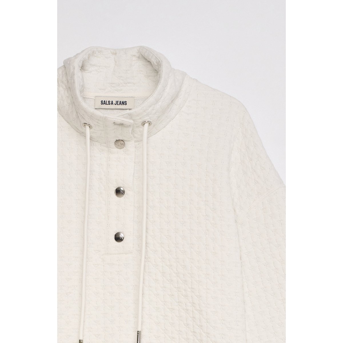 SWEATSHIRT EN Fil textile blanc, SALSA JEANS