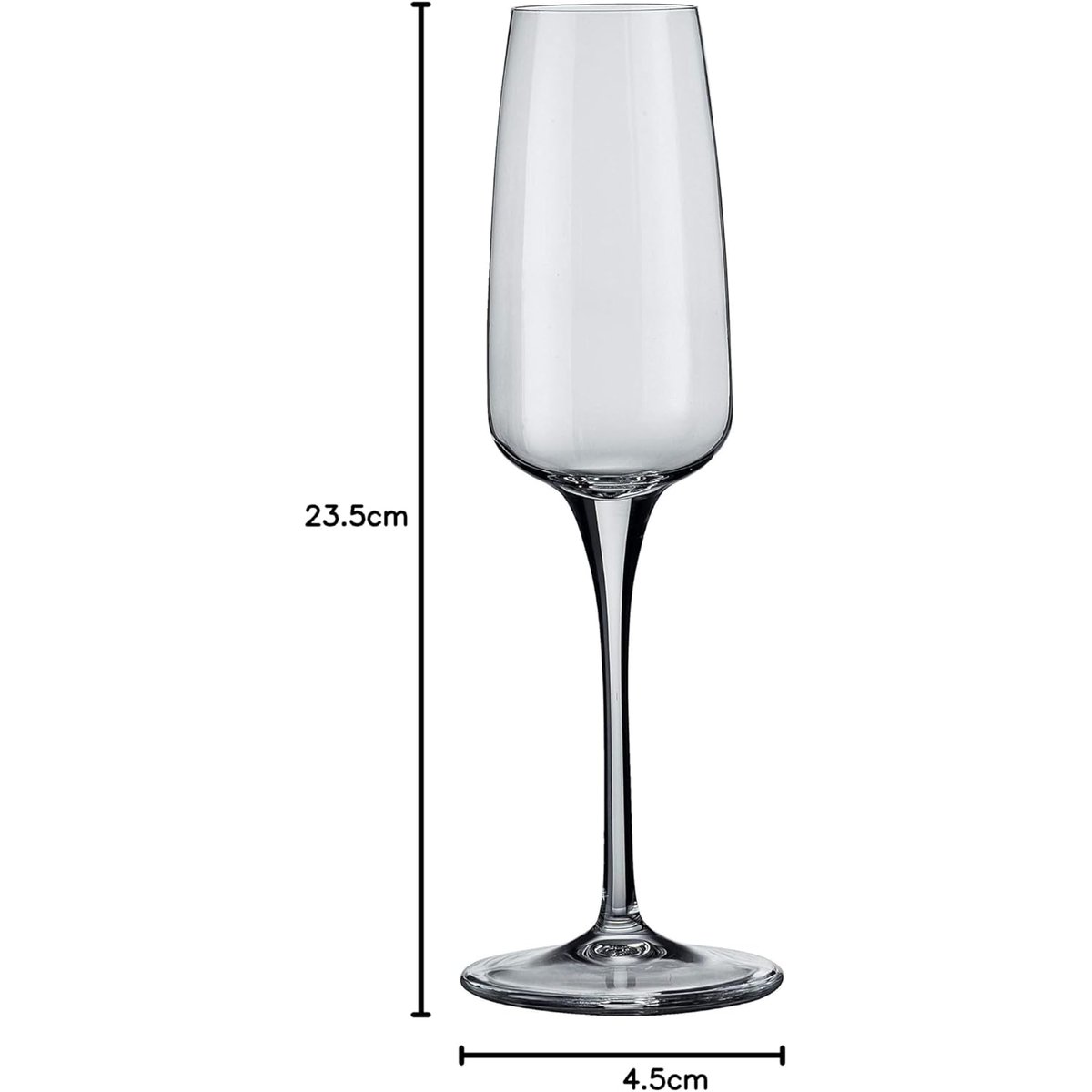 Lot de 6 flûtes à Champagne, AURUM transparent, BORMIOLI ROCCO