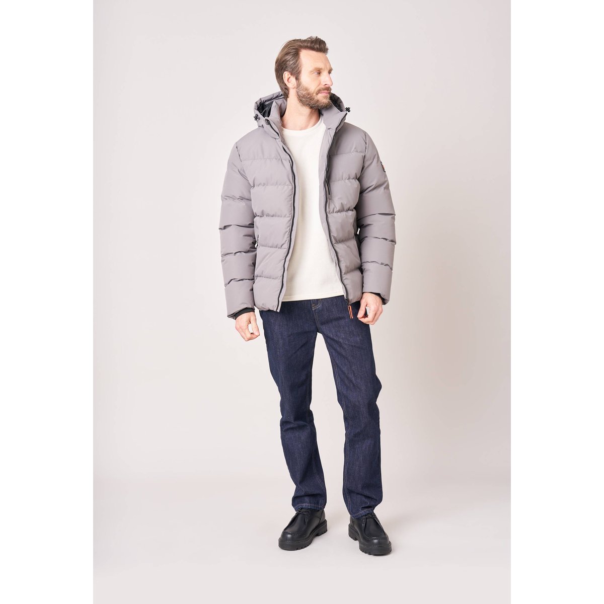 Doudoune regular homme EVERYONE gris, DEELUXE