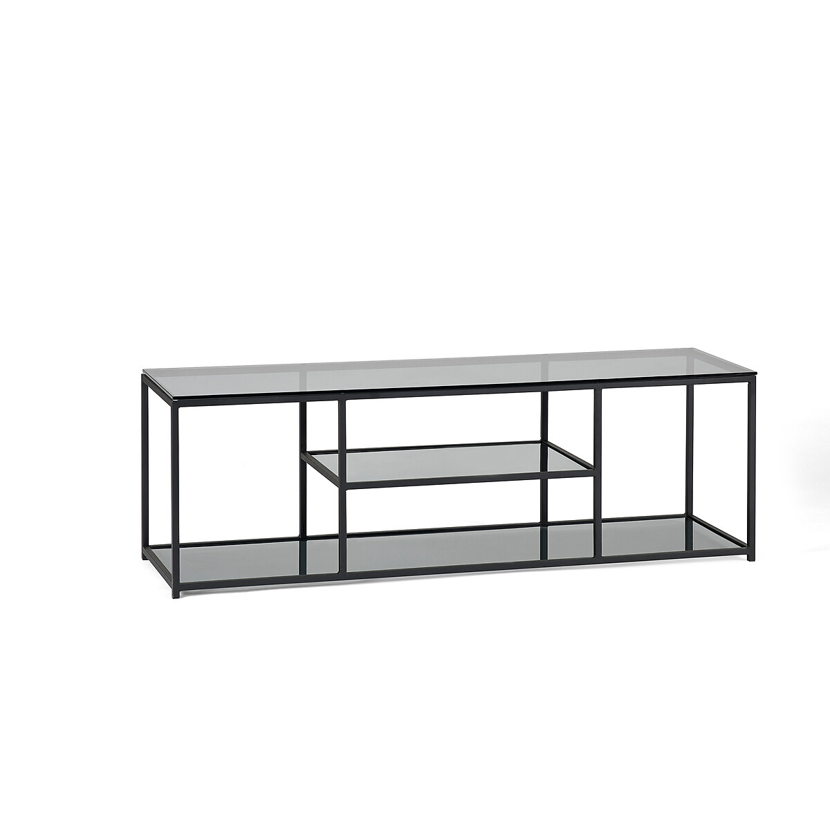 Dallas Smoked Glass TV Unit smoky glass, SO'HOME