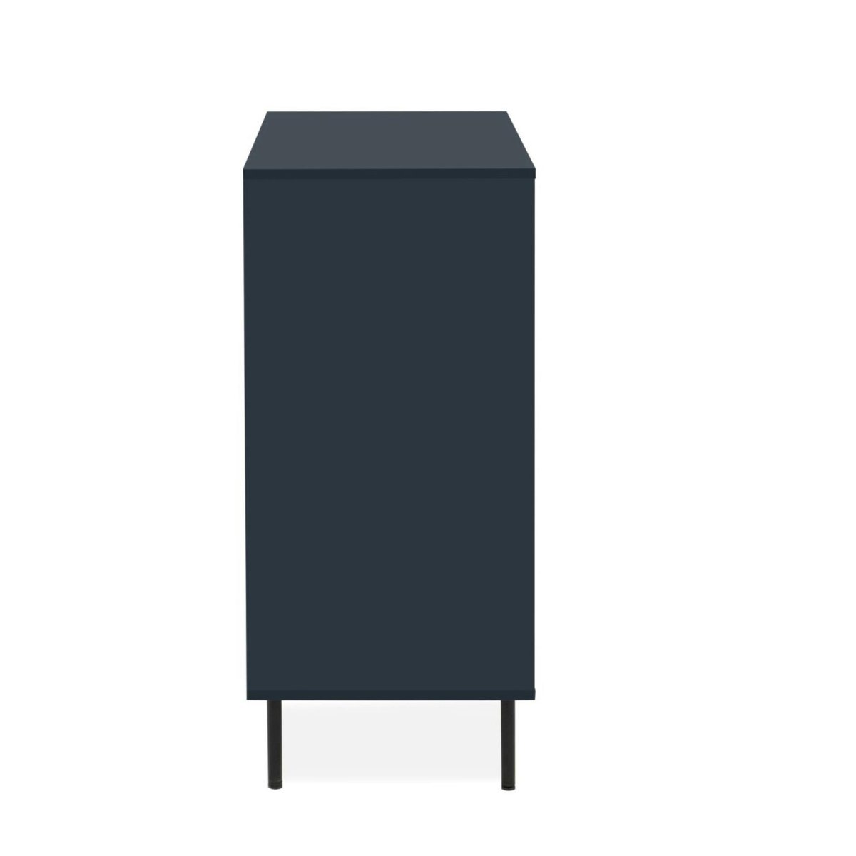 Petit buffet moderne bleu sombre 2 portes RAVEN bleu, PIER IMPORT