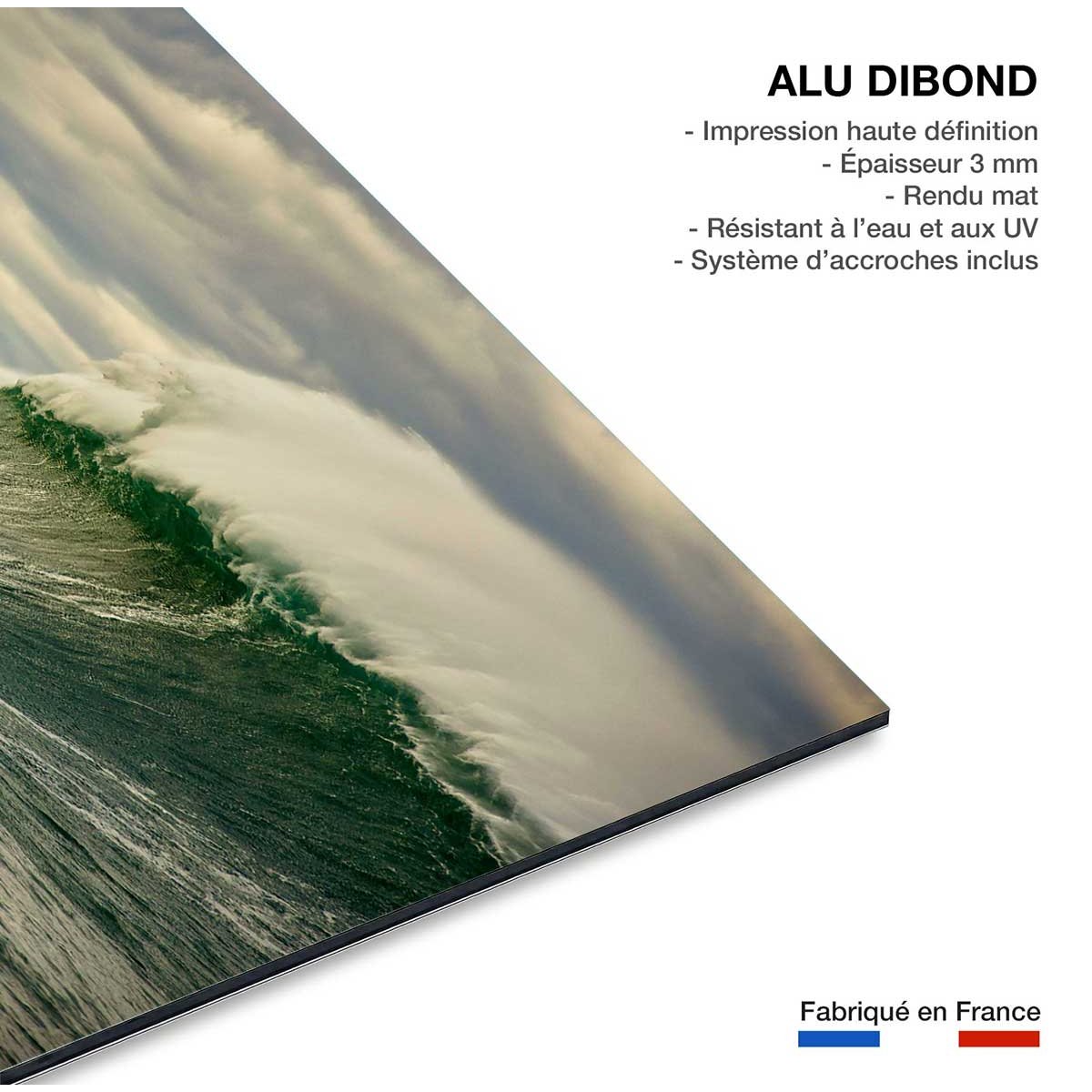 Tableau Tableau photo belharra vague tableau alu dibond, HEXOA