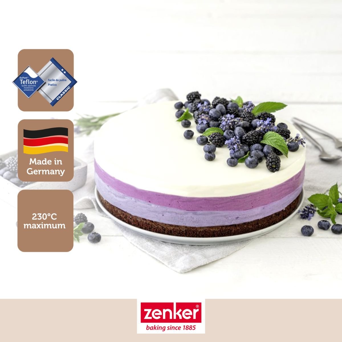 Set de 4 ustensiles de pâtisserie moule à gâteaux 2 bols ENERGY gris, ZENKER