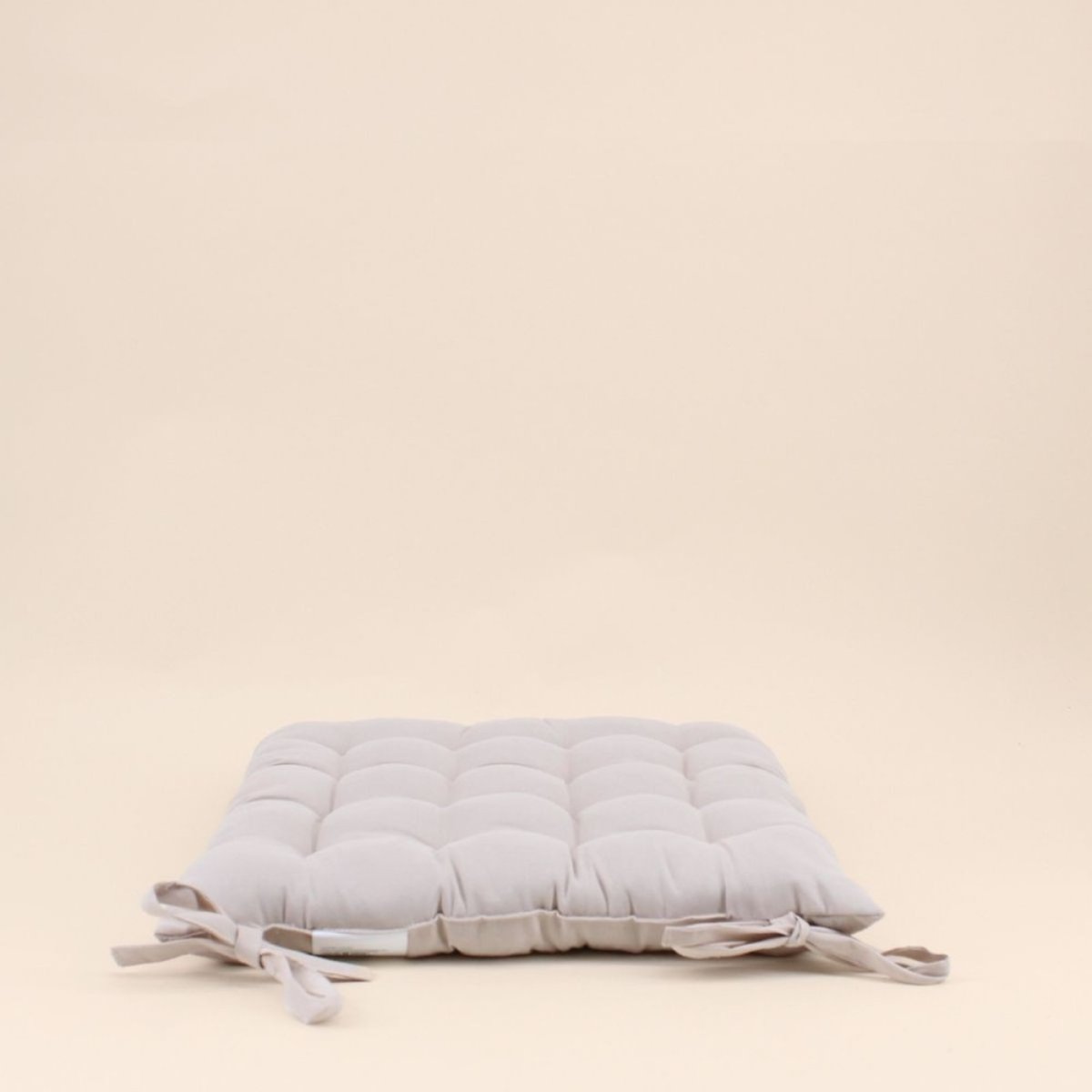Lot de 4 galettes de chaises 40x40cm beige, ORNAMI