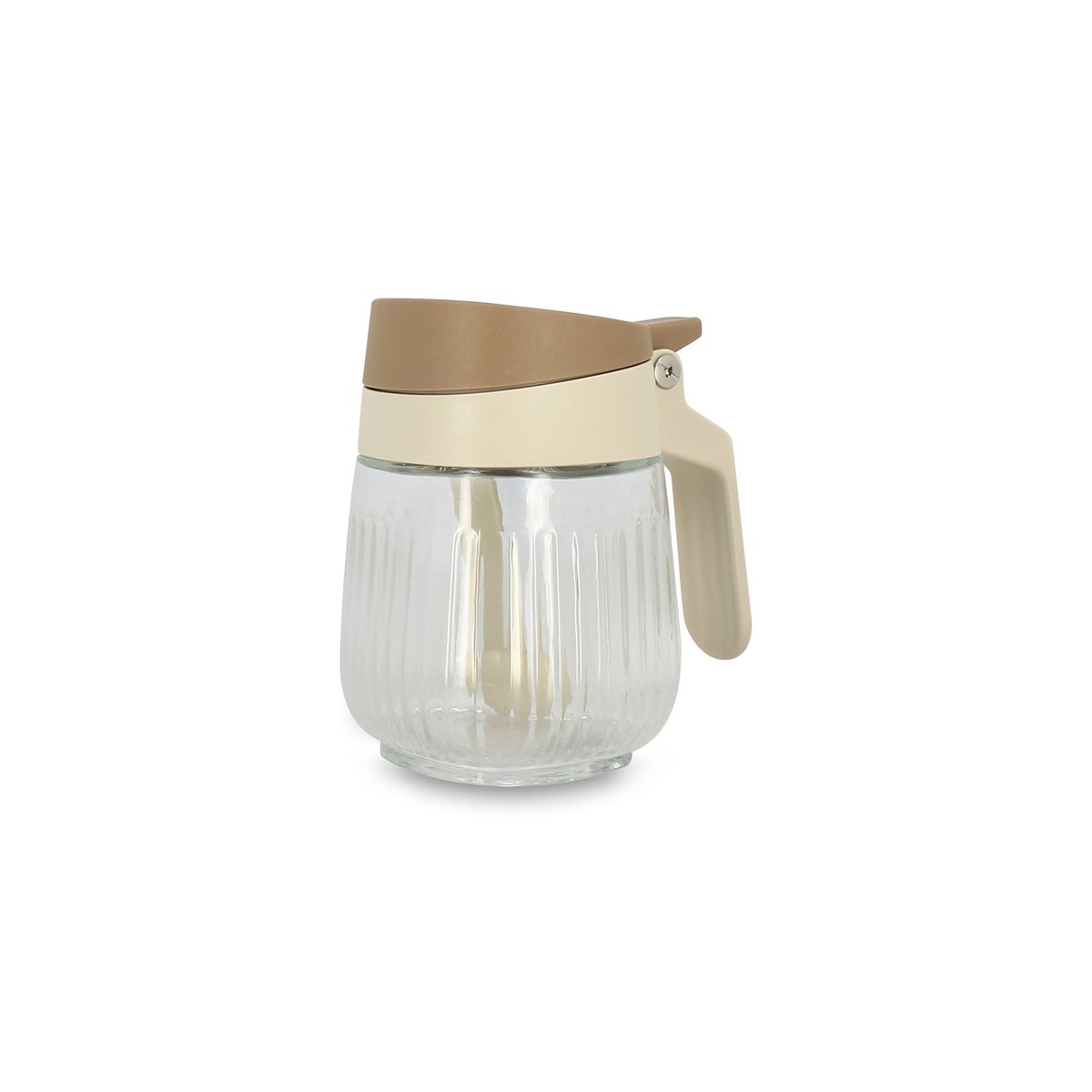 Bocal à épices en verre beige-transparent, MENASTYL