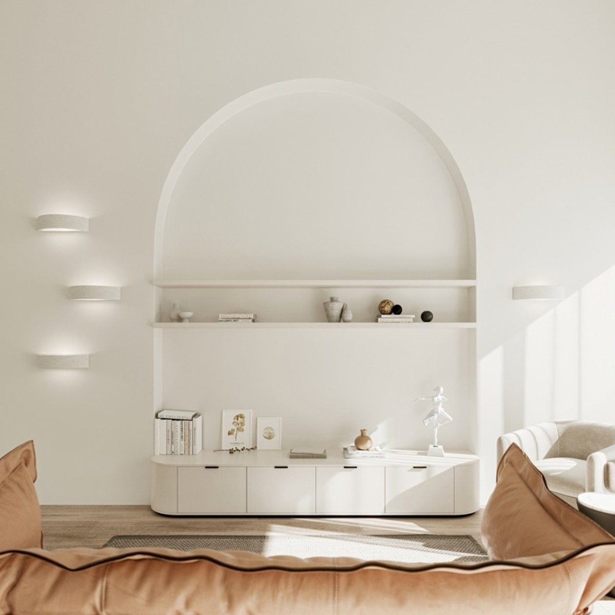 Applique Céramique Blanc E27 1 Atena blanc, EDEN