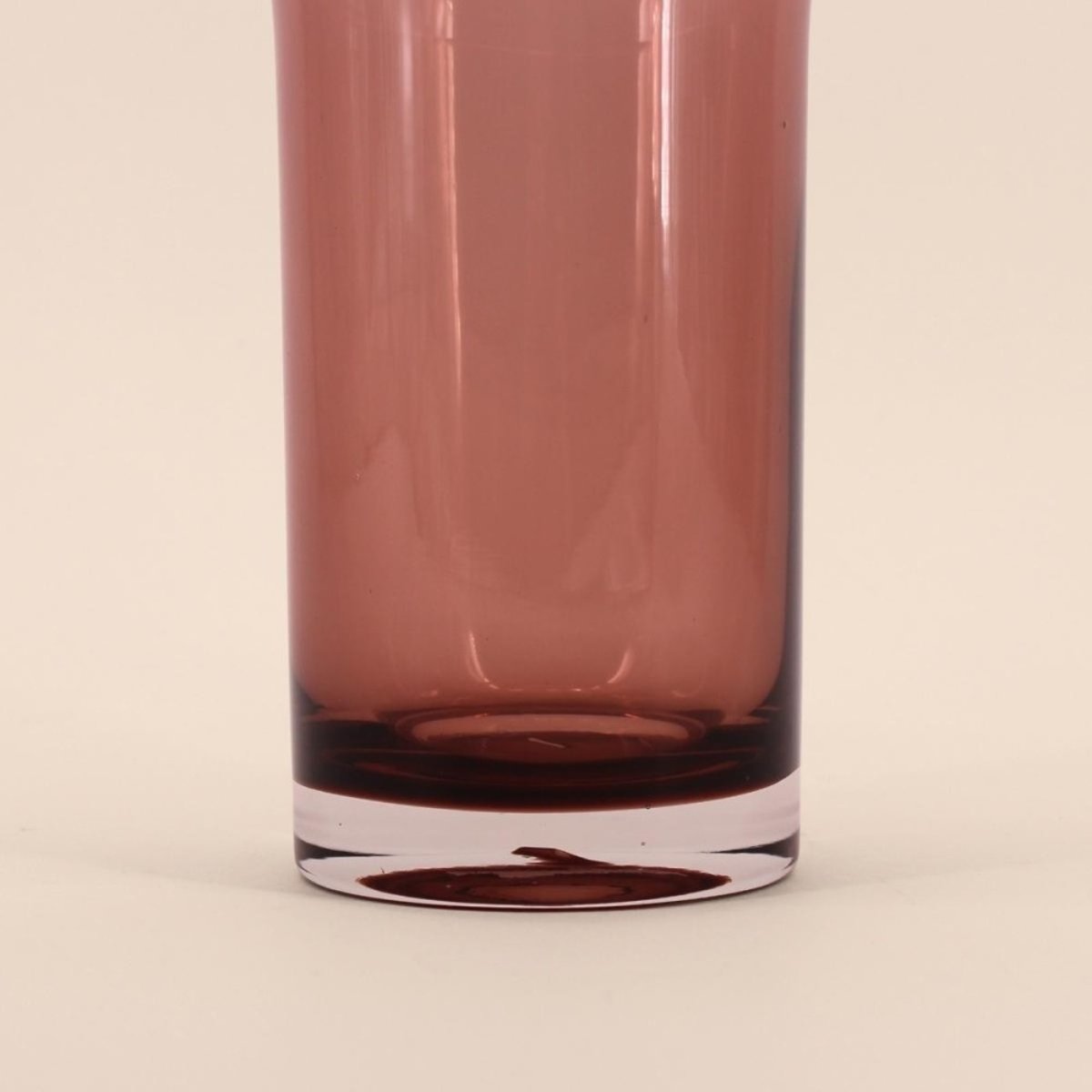 Vase en verre fait main, H30cm rose, DECOSTAR