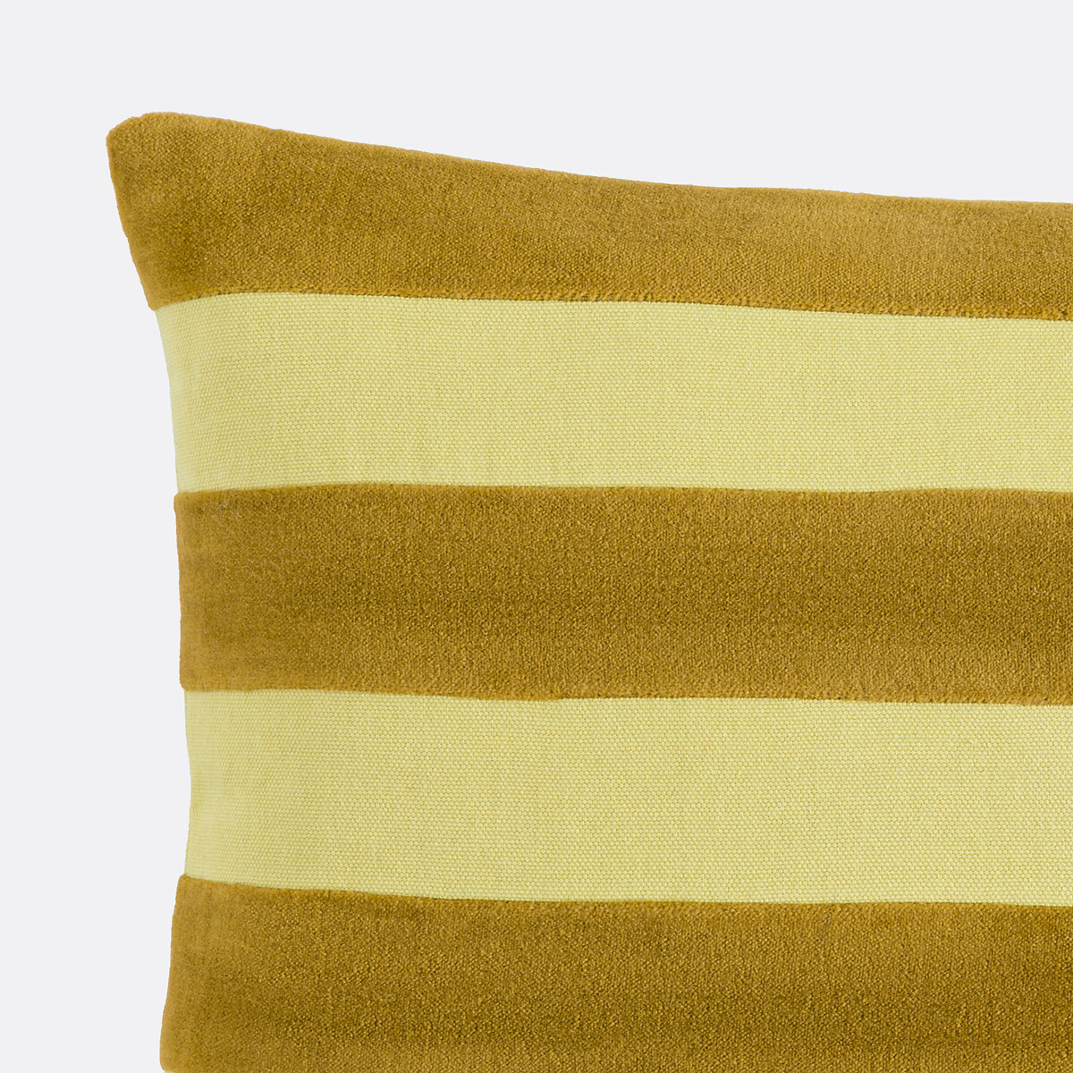 Tabaka Velour Cushion Cover absinthe yellow, LA REDOUTE INTERIEURS
