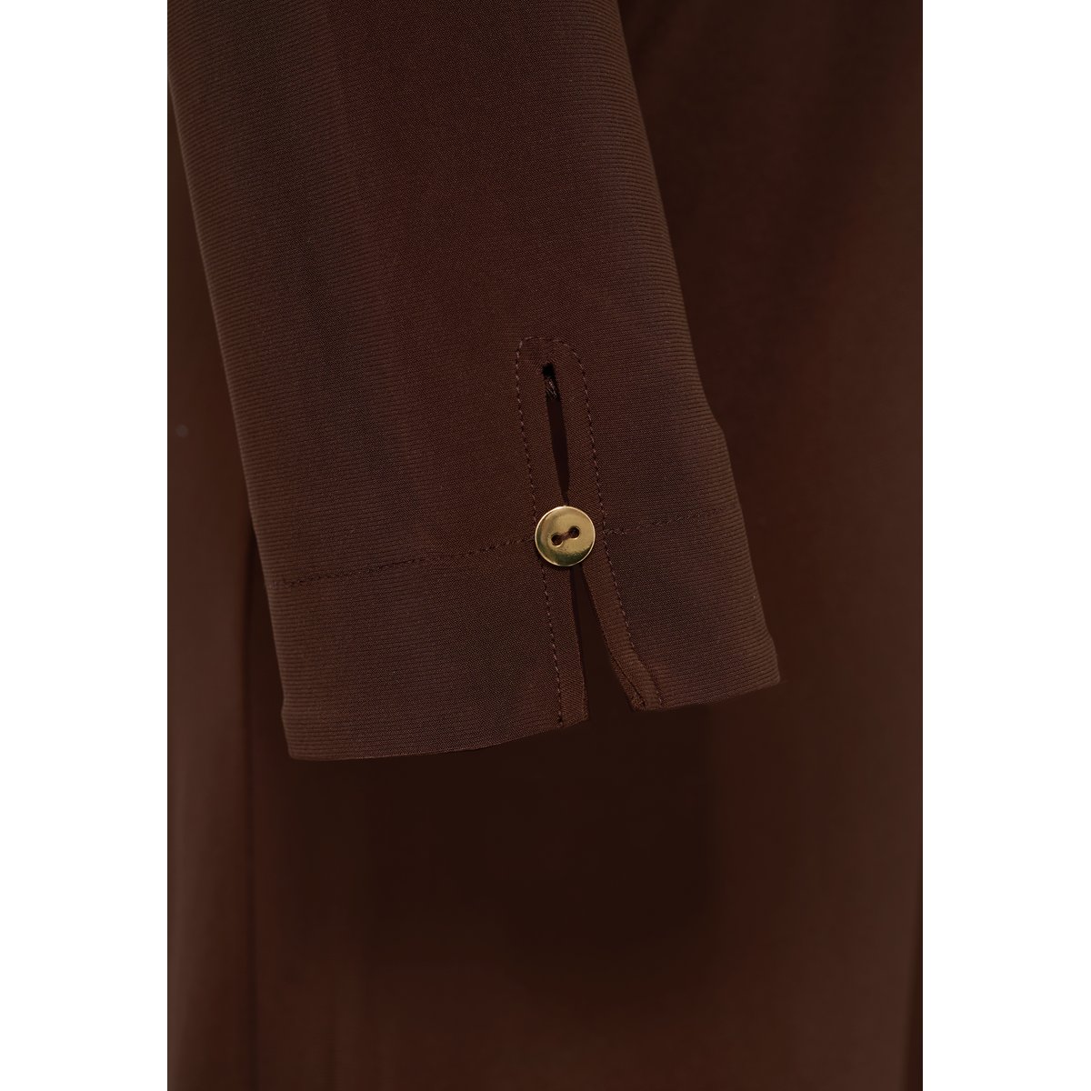 Robe avec manches longues marron, YOEK