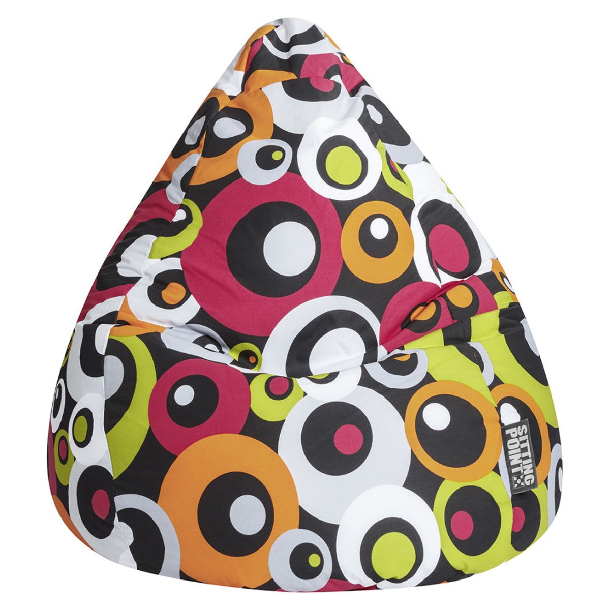 Pouf poire enfant MALIBU XL orange, SITTING POINT