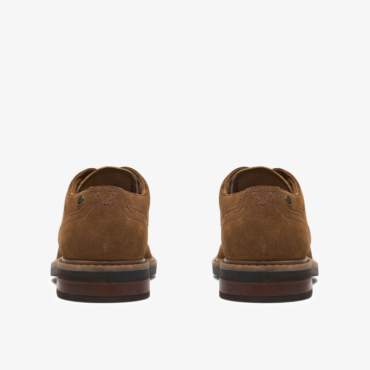 Scarpe in pelle scamosciata con lacci, NEWFORD TIE cammello, CLARKS