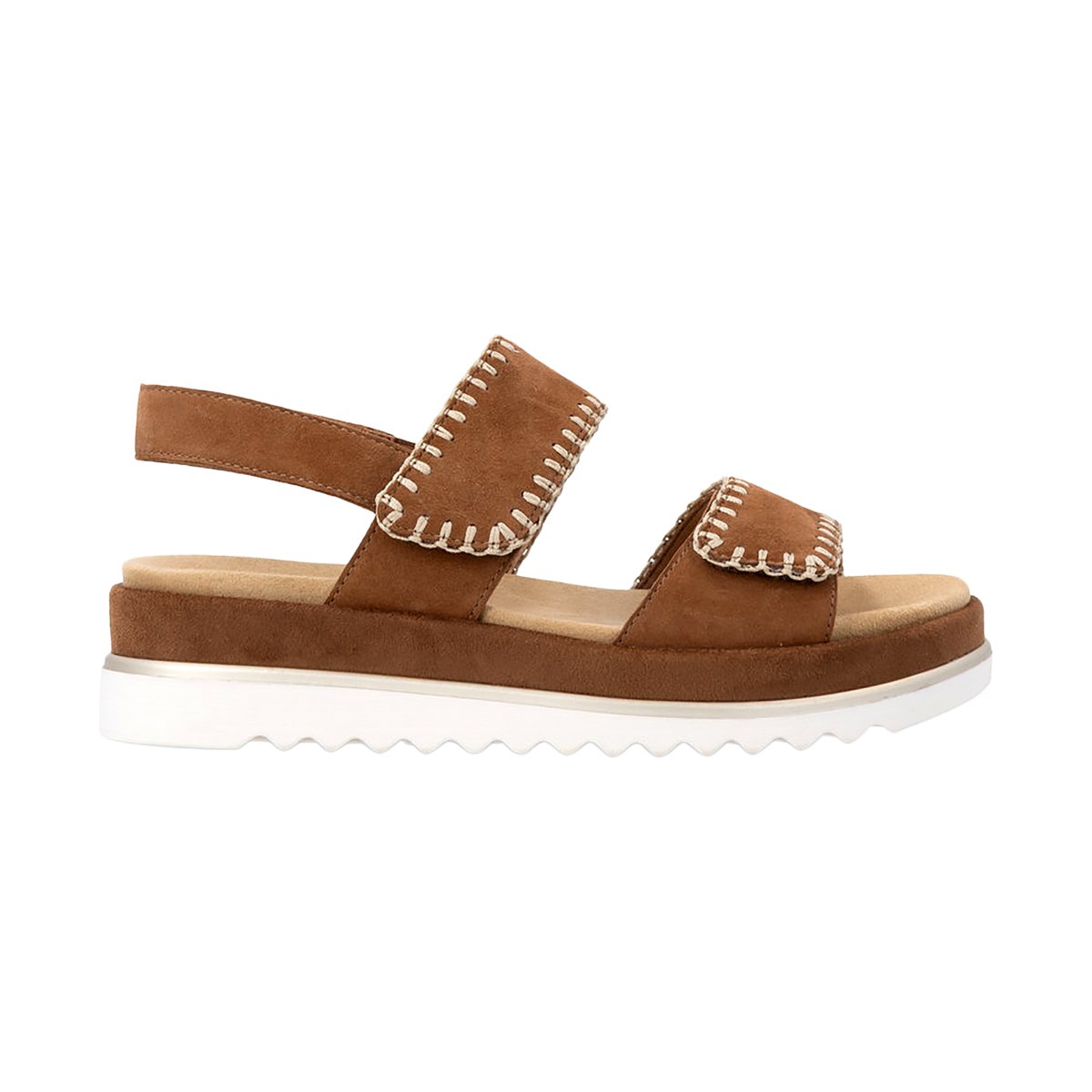 Sandales Cuir Compensé Noccia marron, REMONTE