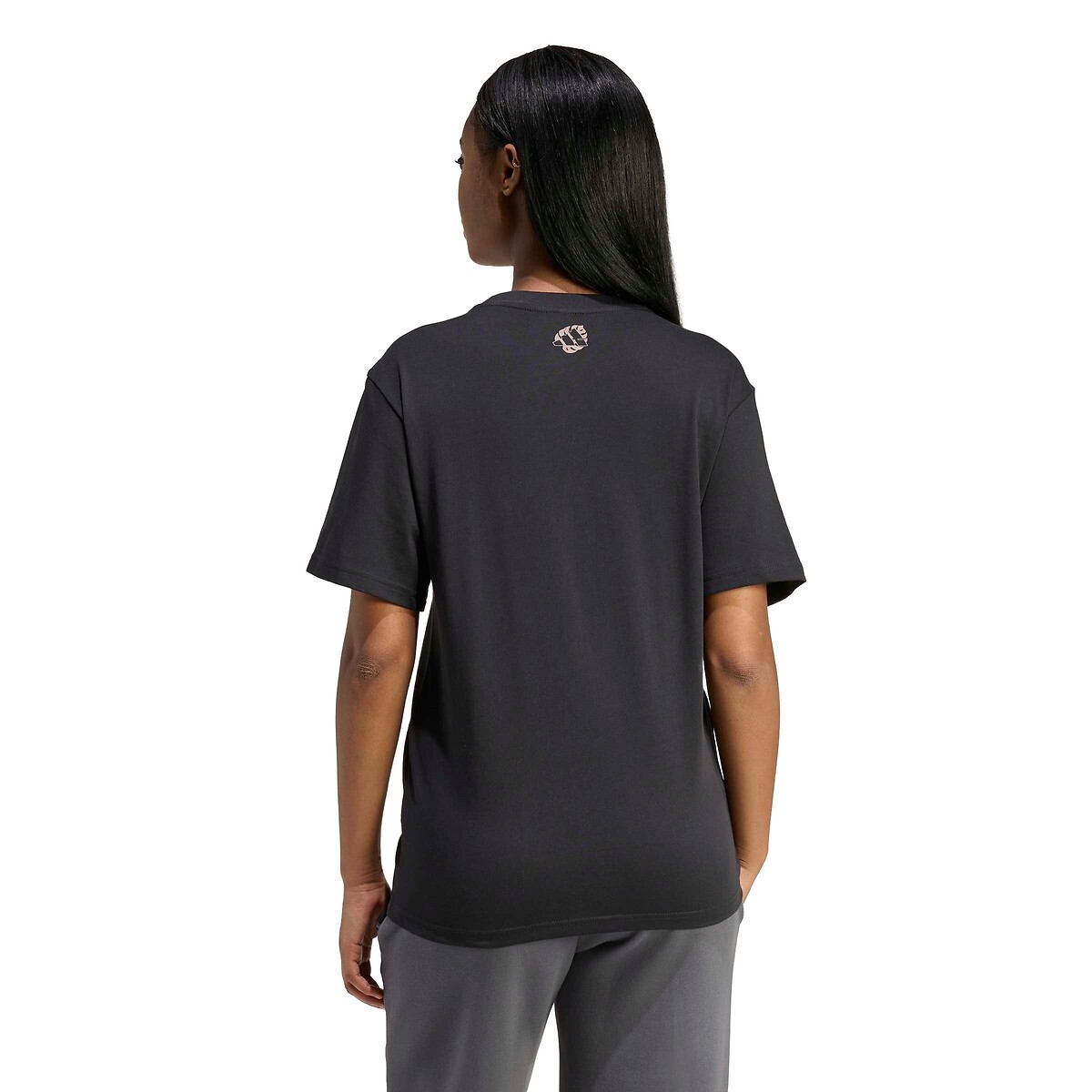 T-shirt big logo léopard Essentials noir/léopard, ADIDAS SPORTSWEAR