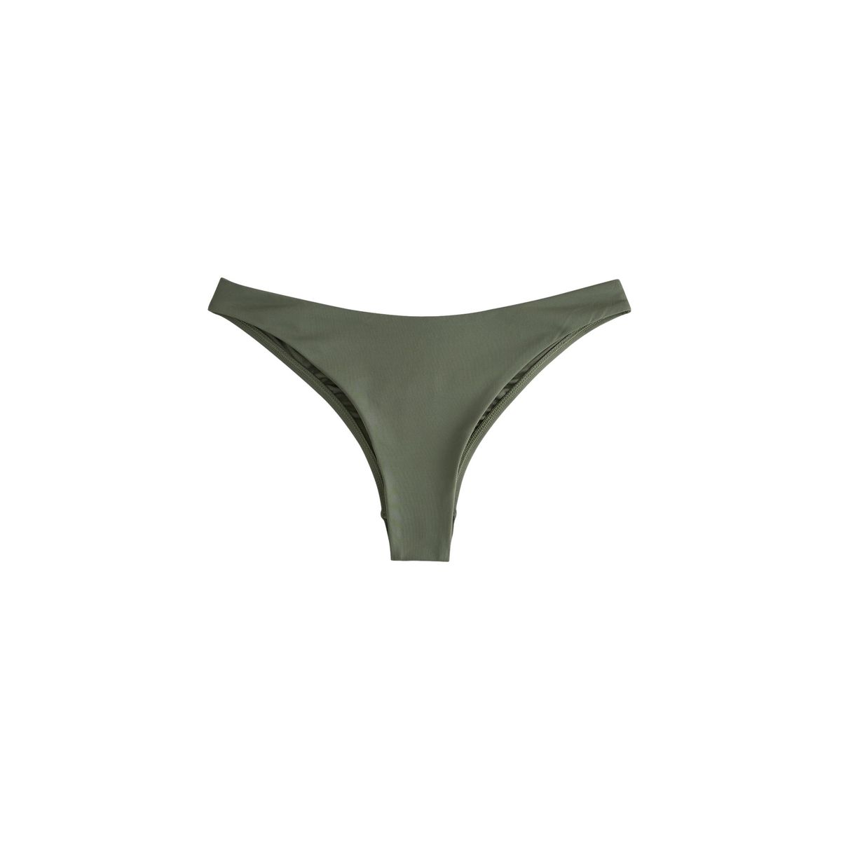 Bas de bikini échancré style brésilien vert kaki, NEXT