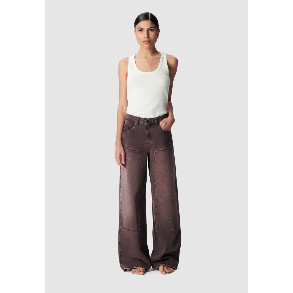 Jean Charpentier taille haute Mila dark plum, IKKS