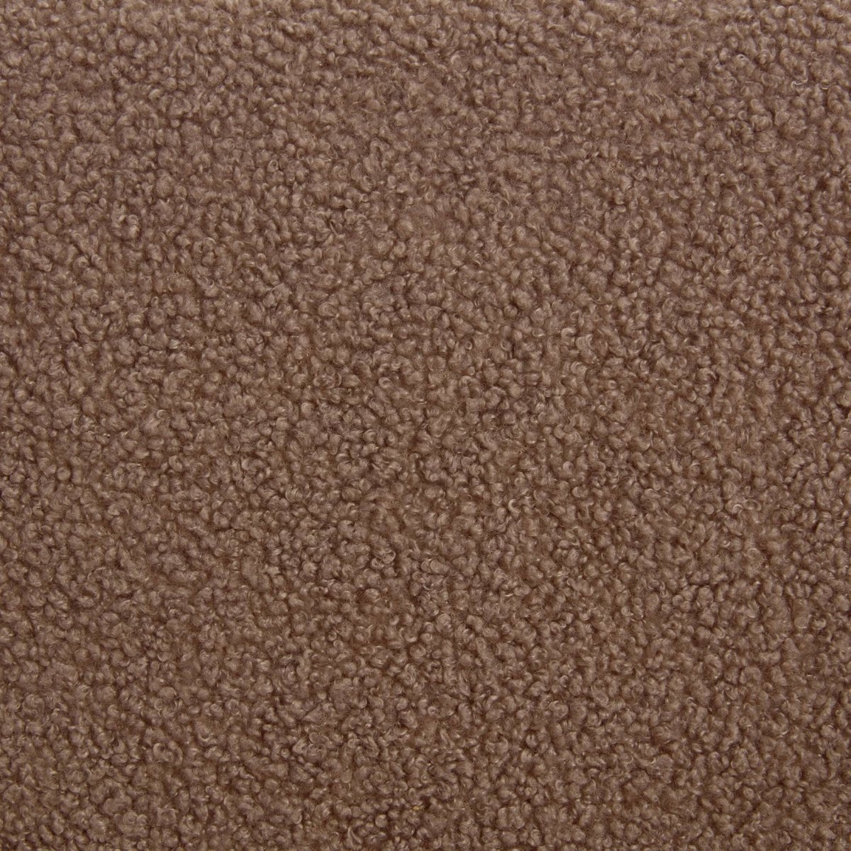 Fauteuil scandinave enfant bouclette et bois d'hévéa ISAK KID taupe, SWEEEK