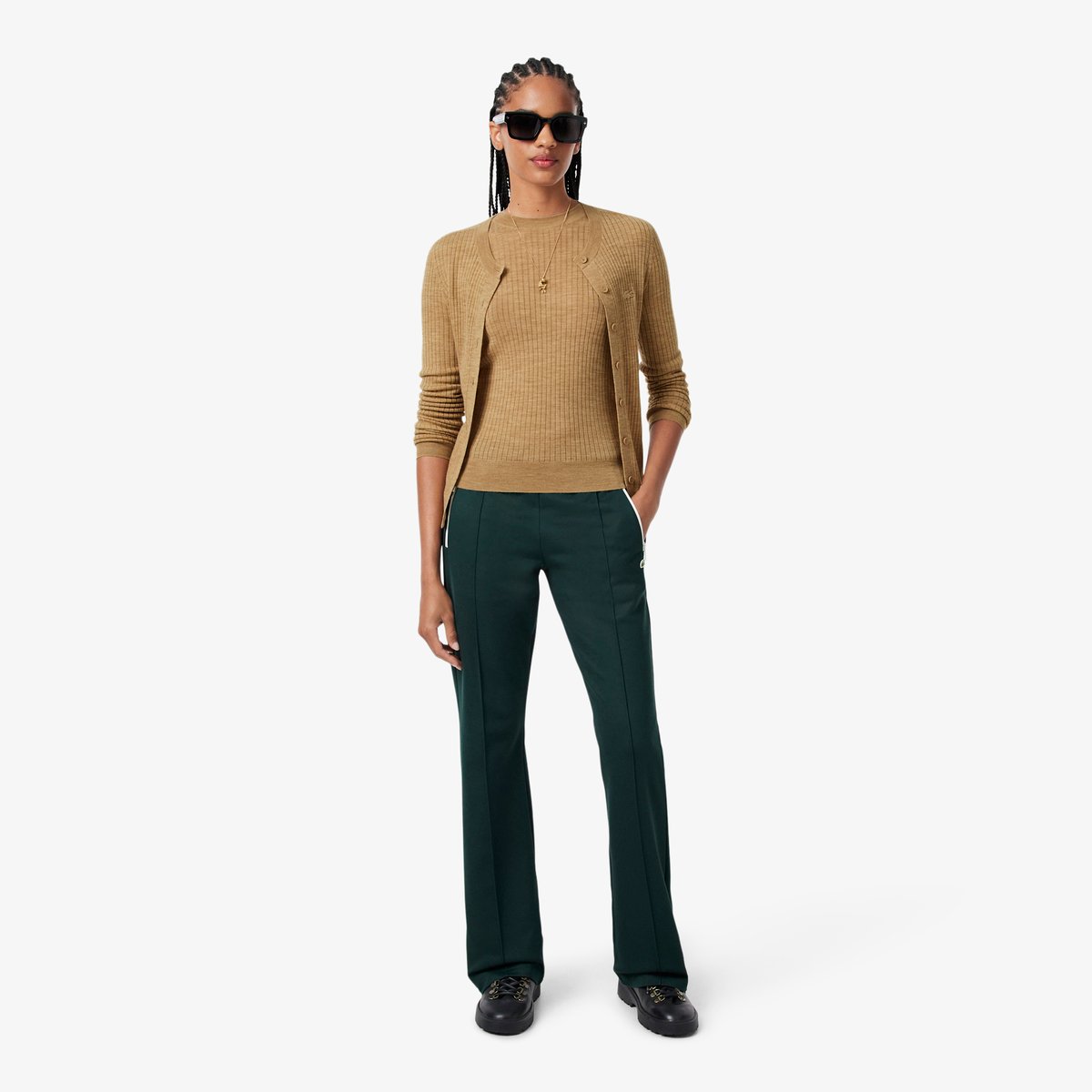Pull maille 3D laine mérinos beige-ge2, LACOSTE