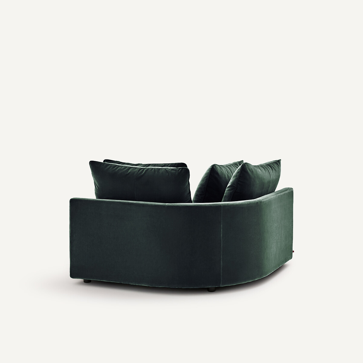 Modulares Ecksofa aus Samt, TIBERIO khaki, AM.PM