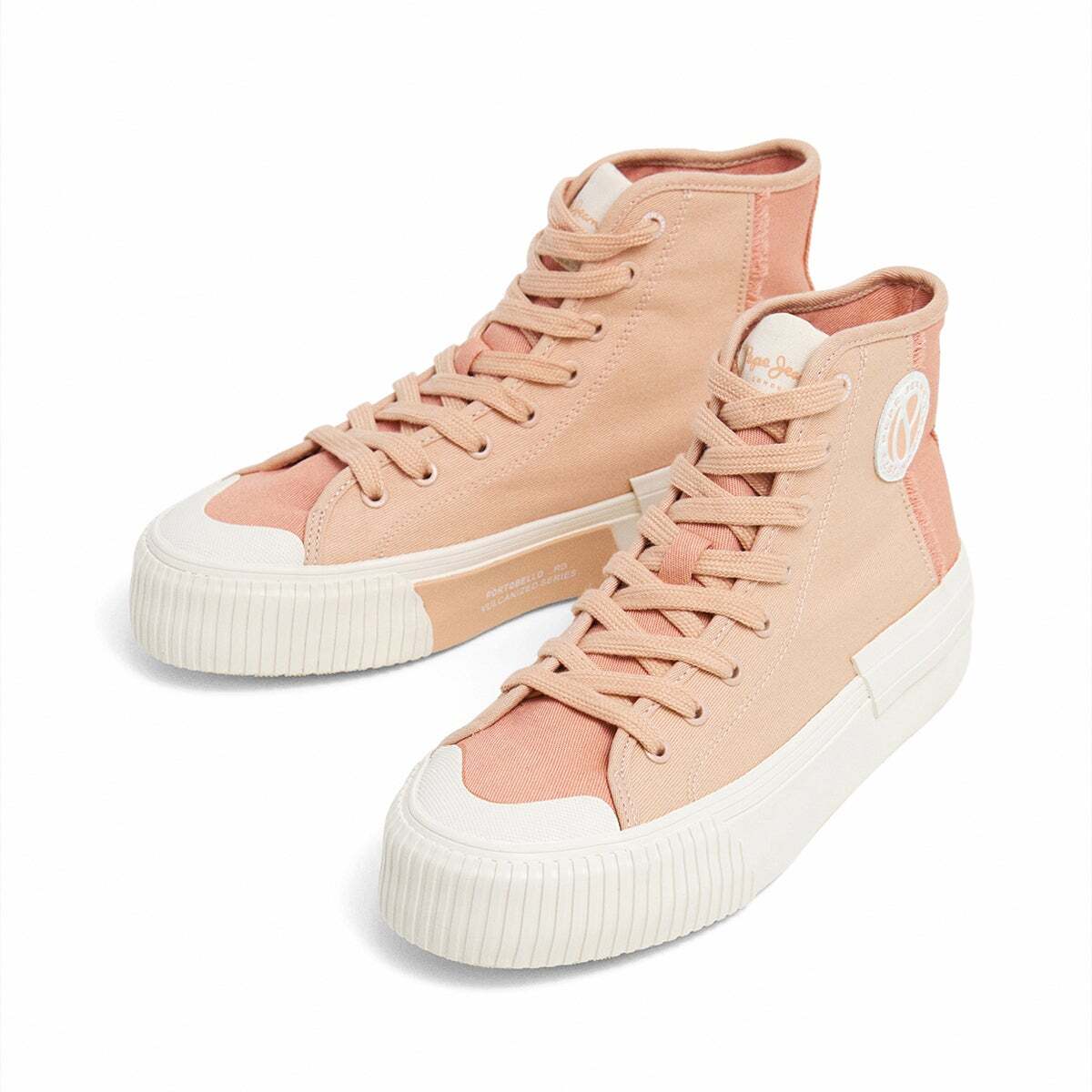 Baskets Type Bottine orange sherbert, PEPE JEANS