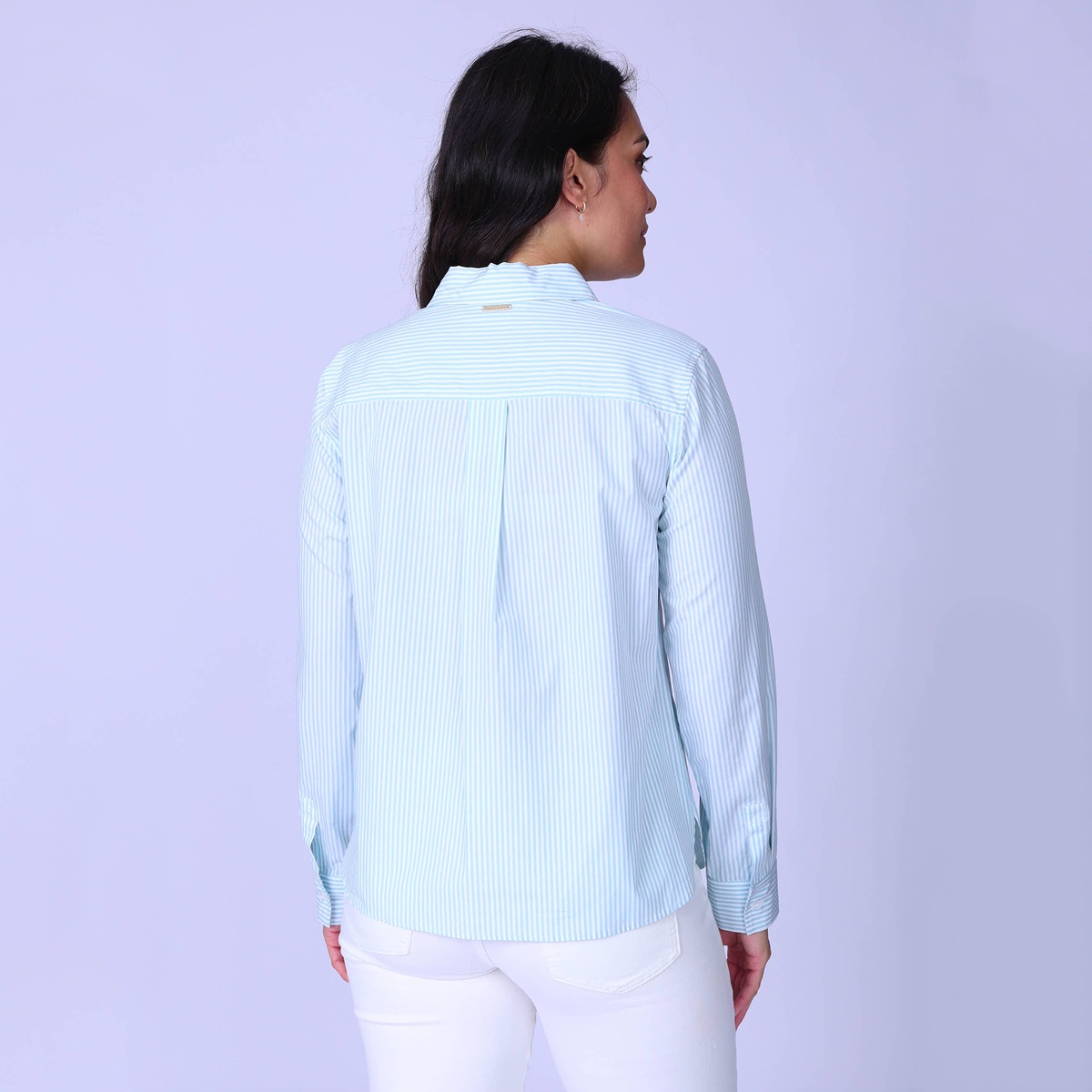 Chemise Hadley bleu turquoise, MISE AU GREEN