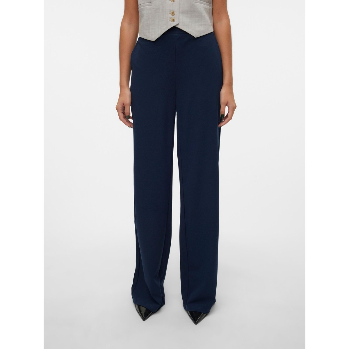 Pantalon À Jambe Large navy blazer, VERO MODA