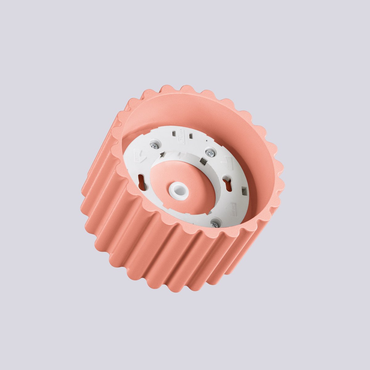 Plafonnier Aluminium Pêche Gx53 1 Aura rose, EDEN