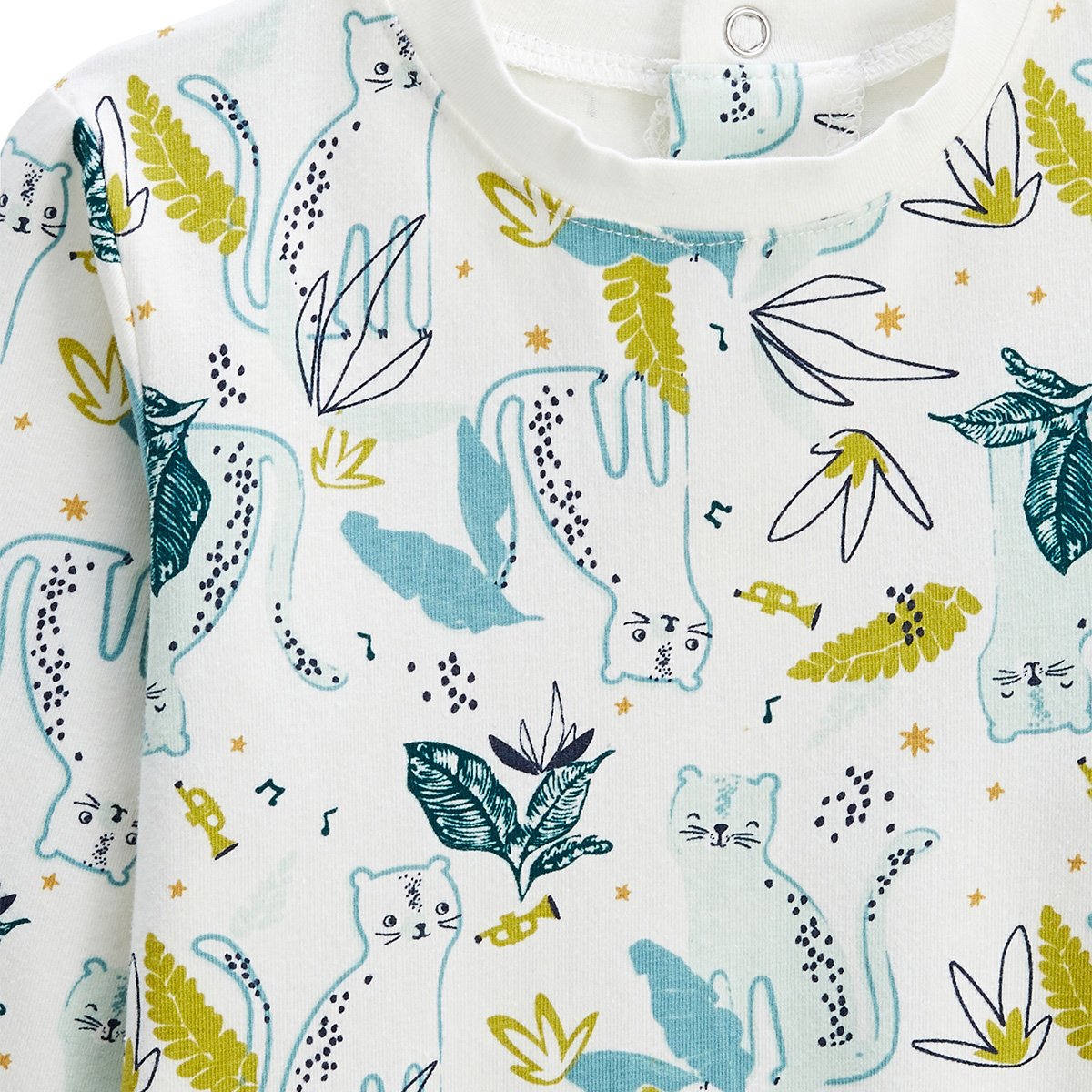 Lot de 2 t-shirts enfant manches longues Oscar bleu, PETIT BEGUIN