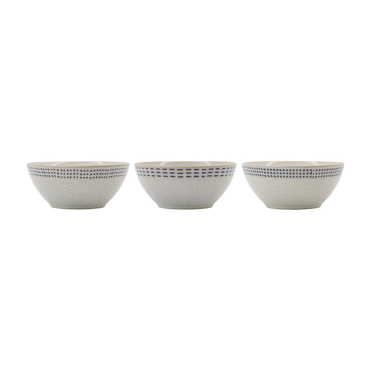 Lot de 3 bols Stich blanc, HOUSE DOCTOR