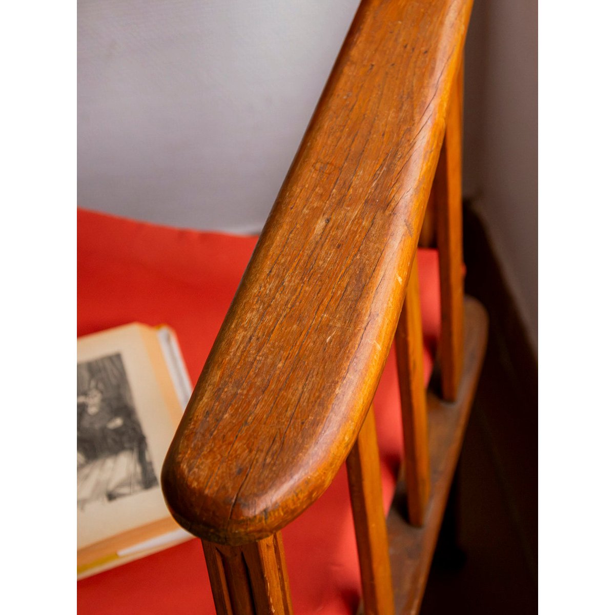 Fauteuil de lecture et de détente Ernest N°1622 - Bon état rouge, DEBONGOUT