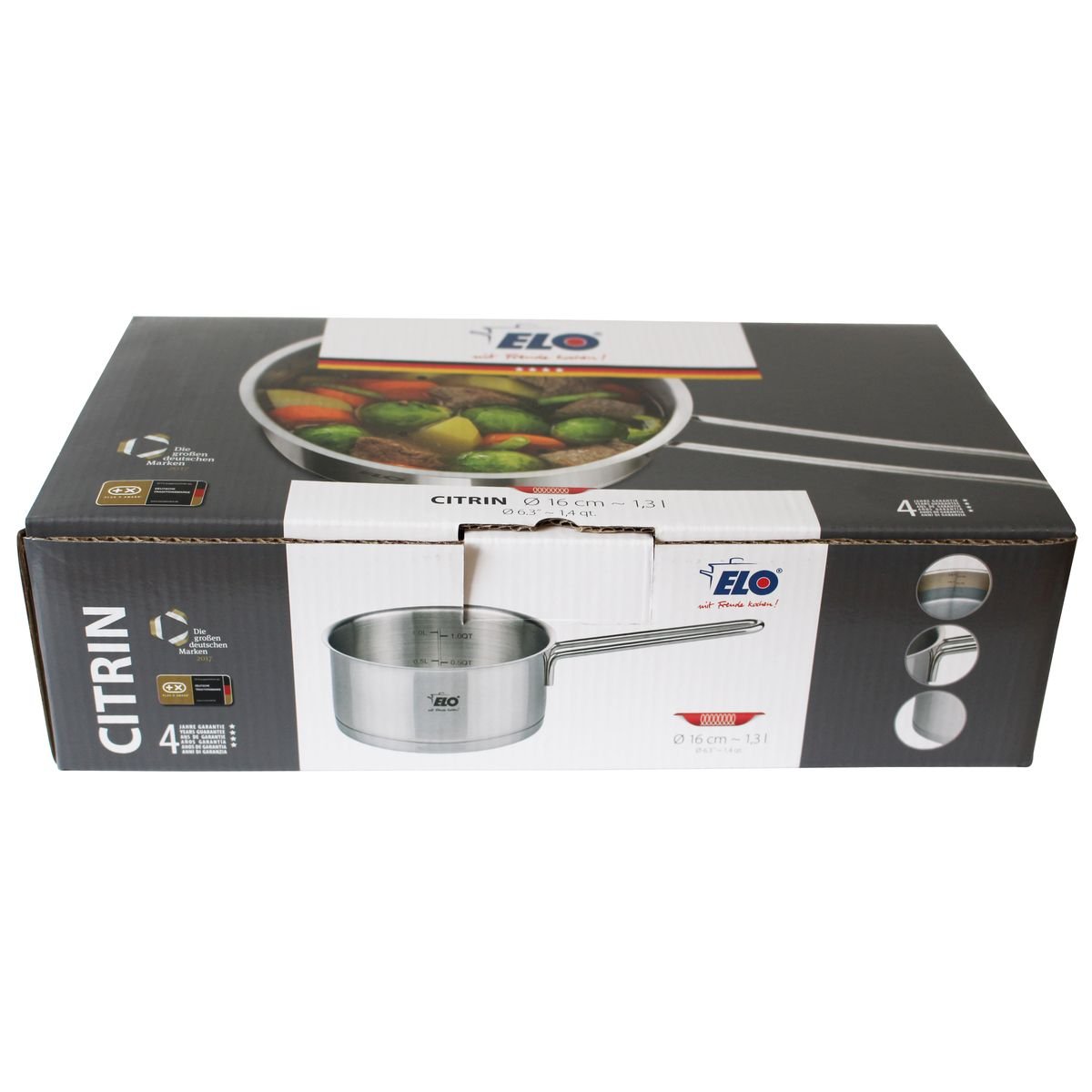 Casserole capacité 1,3 litres CITRIN gris, ELO