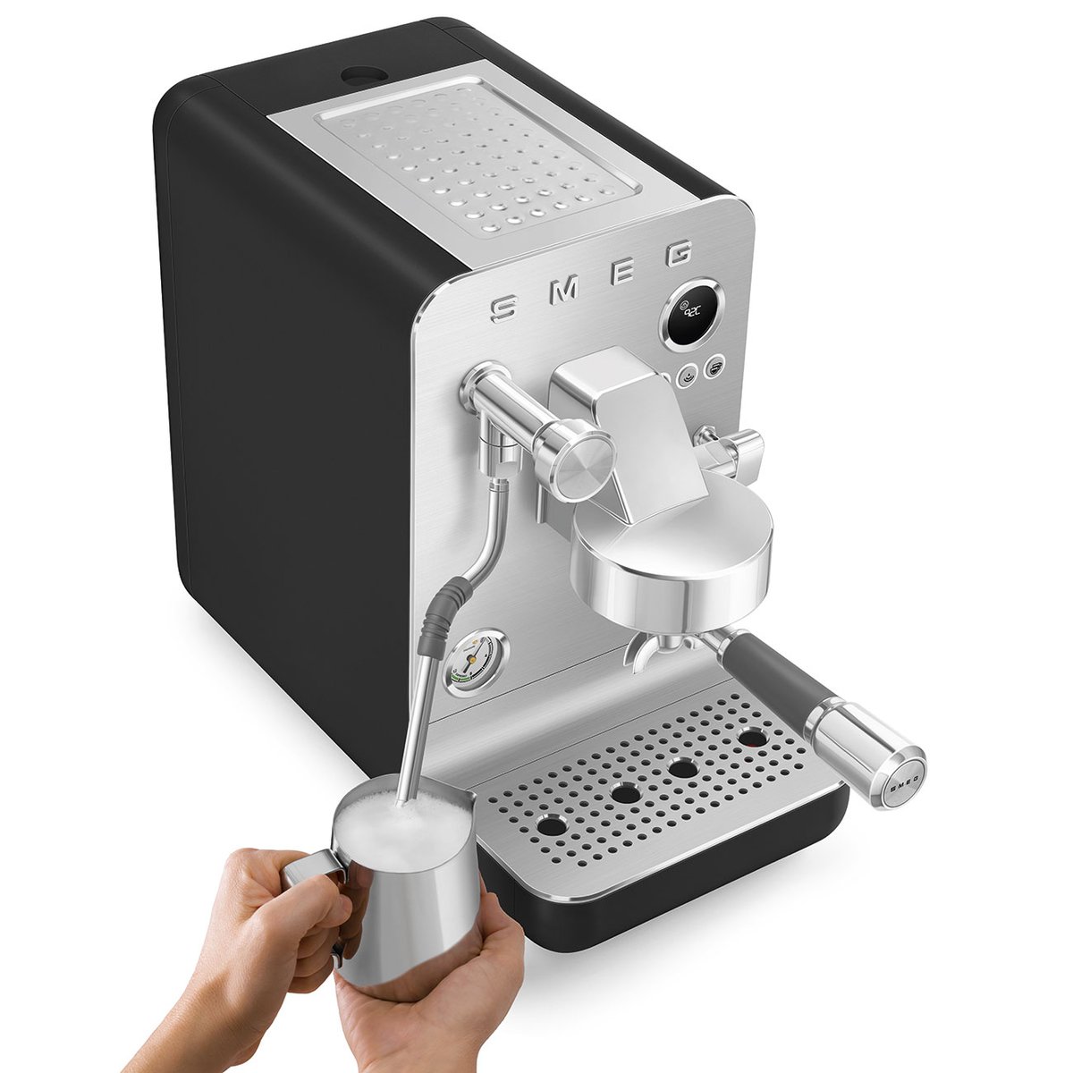 Machine à café manuelle EMC02 noir mat, SMEG