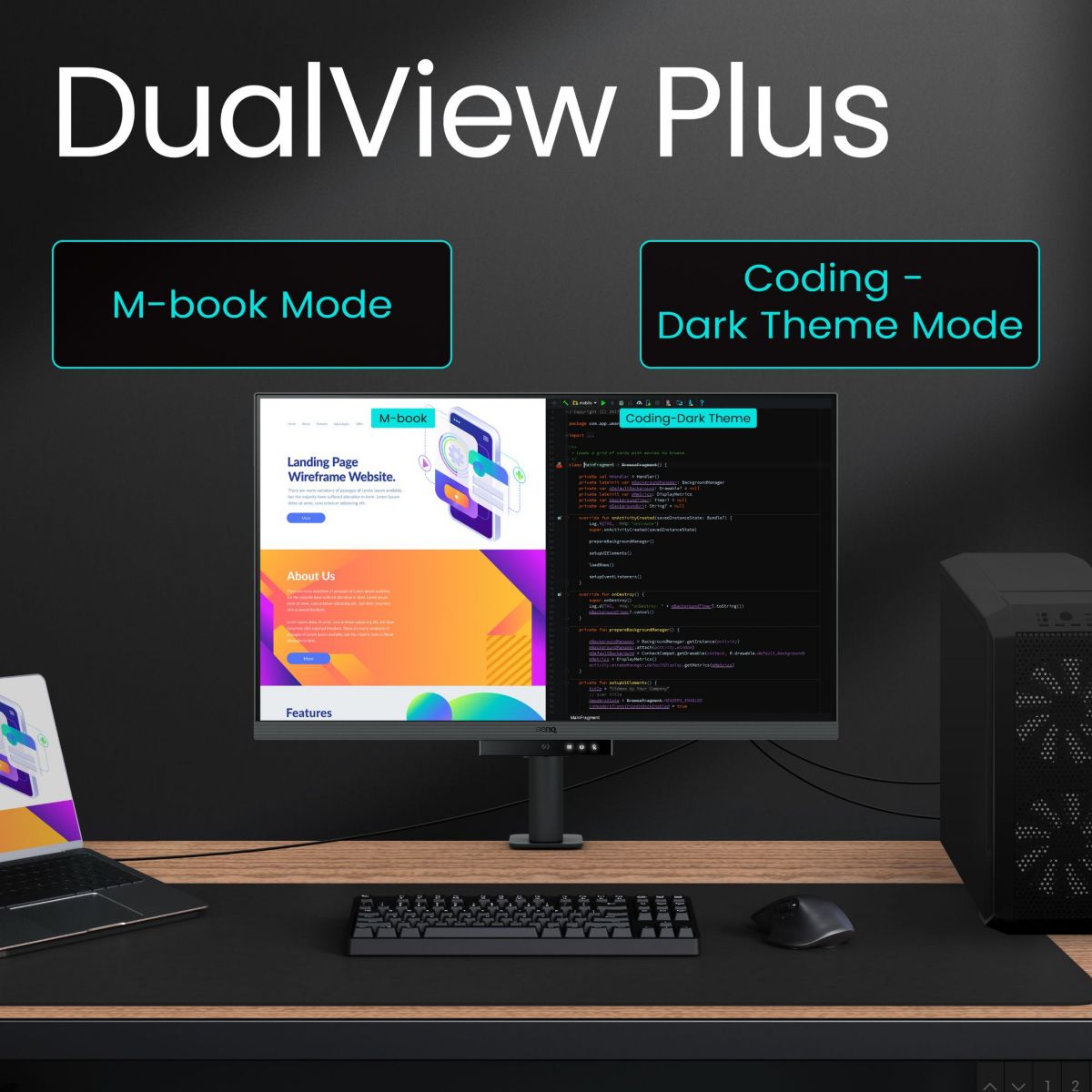 Ecran RD320UA 32" IPS DUHD HDR USB-C 90W couleur unique, BENQ